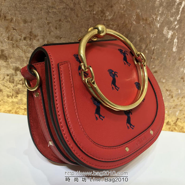 Chloe克洛伊 Vintage中古風 最紅系列 躍馬3D立體刺繡 名星名模同款 手提 肩背 斜挎三用  ypk1117